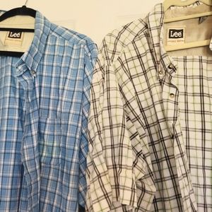 Men's 3x Lee short sleeve summer shirts